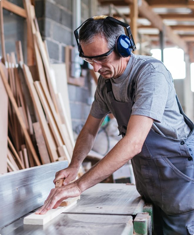 Explore unique hearing solutions and hearing protection for woodworkers at True North Hearing Care.